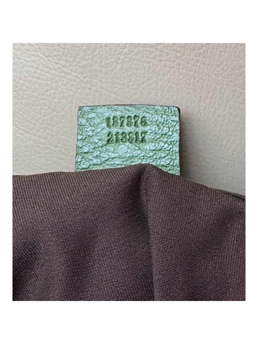 Authentic Gucci Anita Green Leather Bamboo Top Handle Bag - Picture 9 of 11